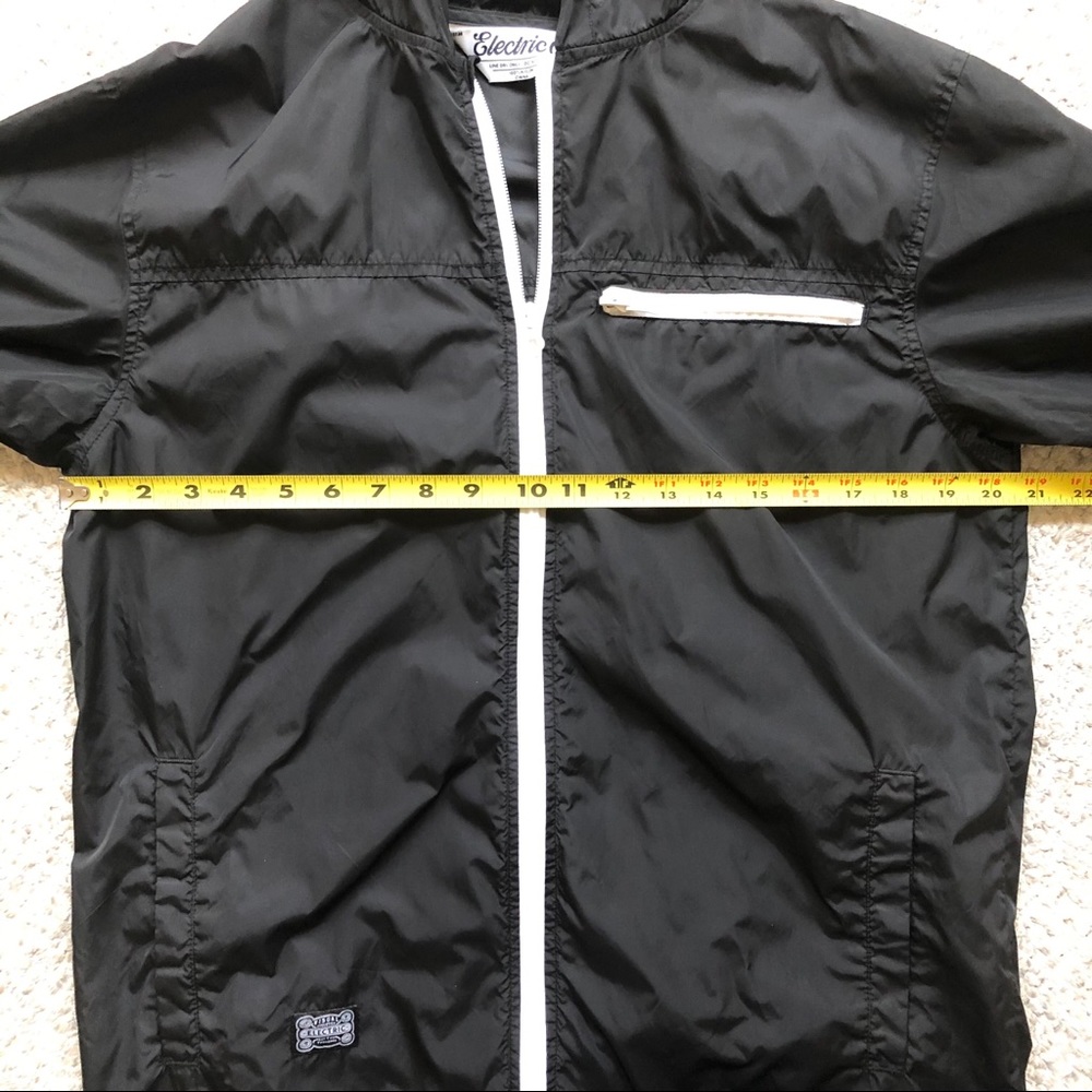 Electric Beggar Jacket Nylon Black Windbreaker - Picture 9 of 13